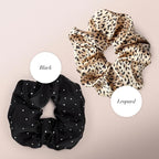 Brunch Scrunchie Hair Tie, Multicolor Leopard, 1 Ct