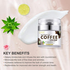 Advanced Coffee Cream for Face, anti Aging Moisturizer for Reducing Wrinkles, Firm, Tighten, Even Skin Tone, Day & Night Cream for Women and Men, 1.7 Fl.Oz