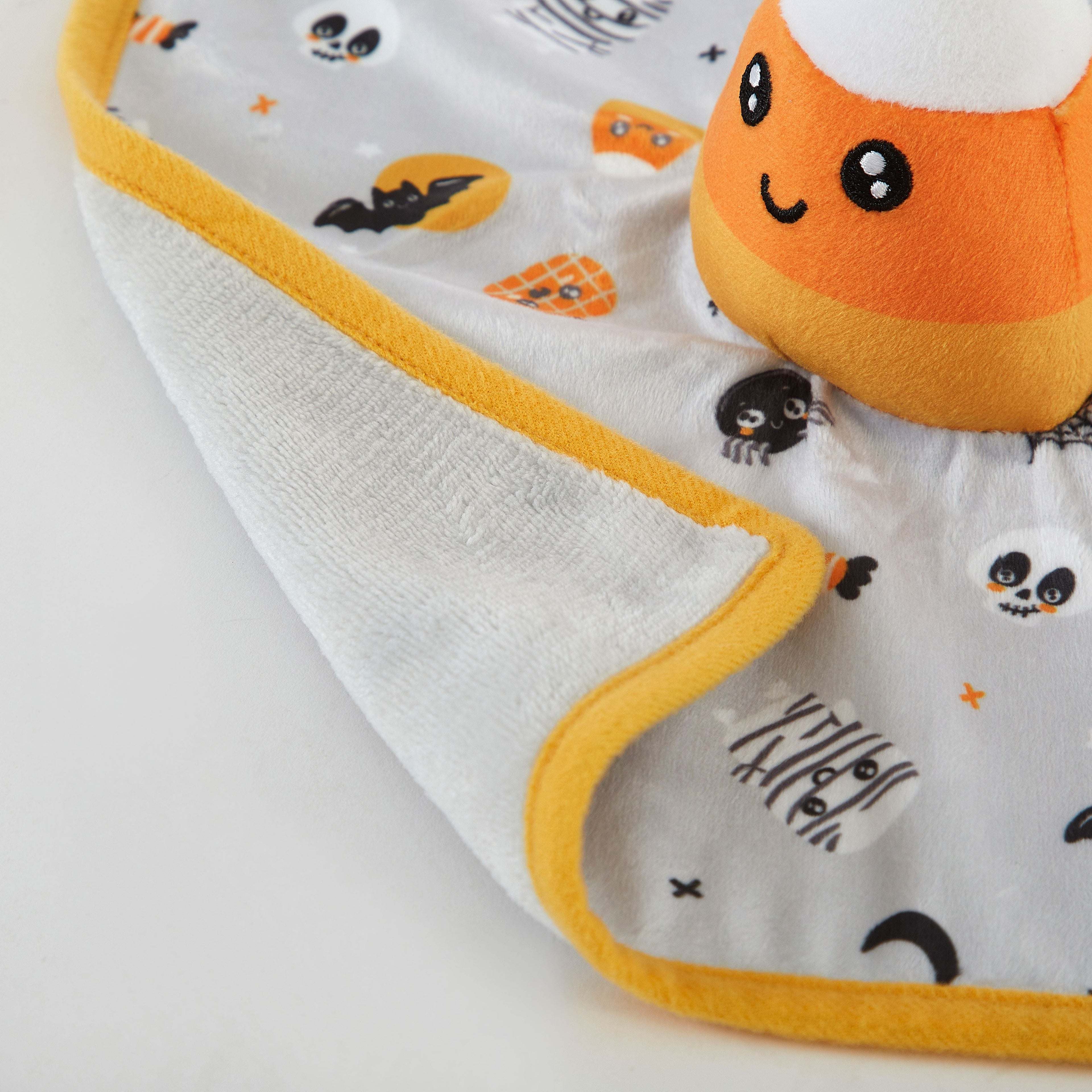 Parent'S Choice 12" X 12" Halloween Lovey Security Blanket, Gray