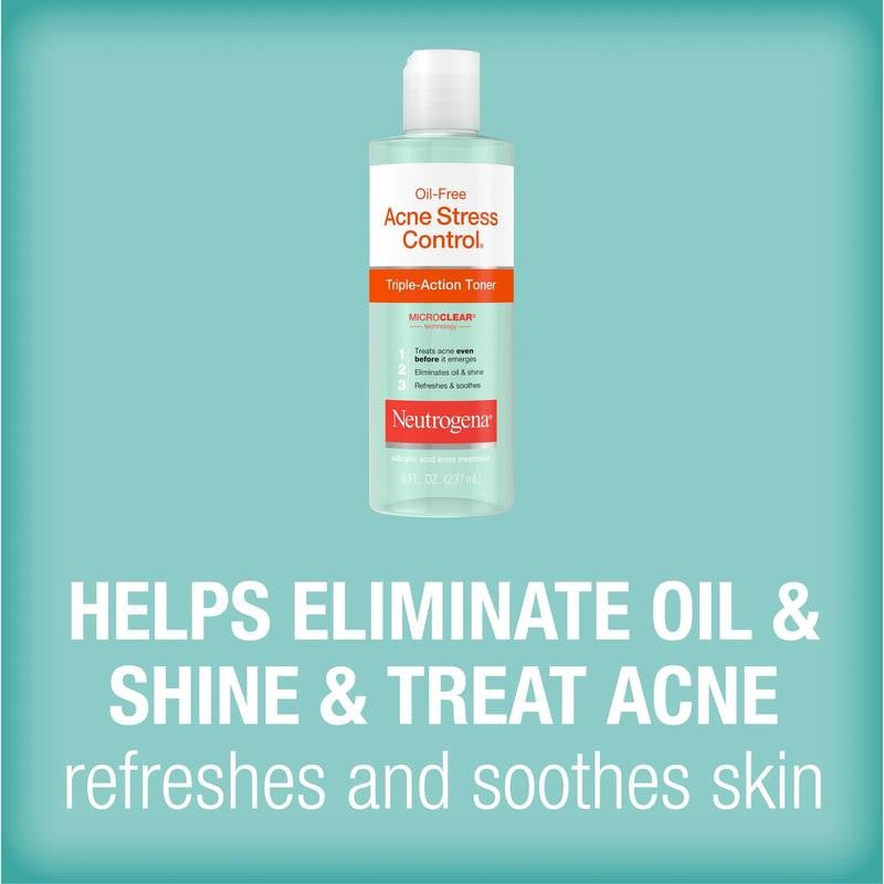 Acne-Fighting Facial Toner with 2% Salicylic Acid, 8 Fl. Oz