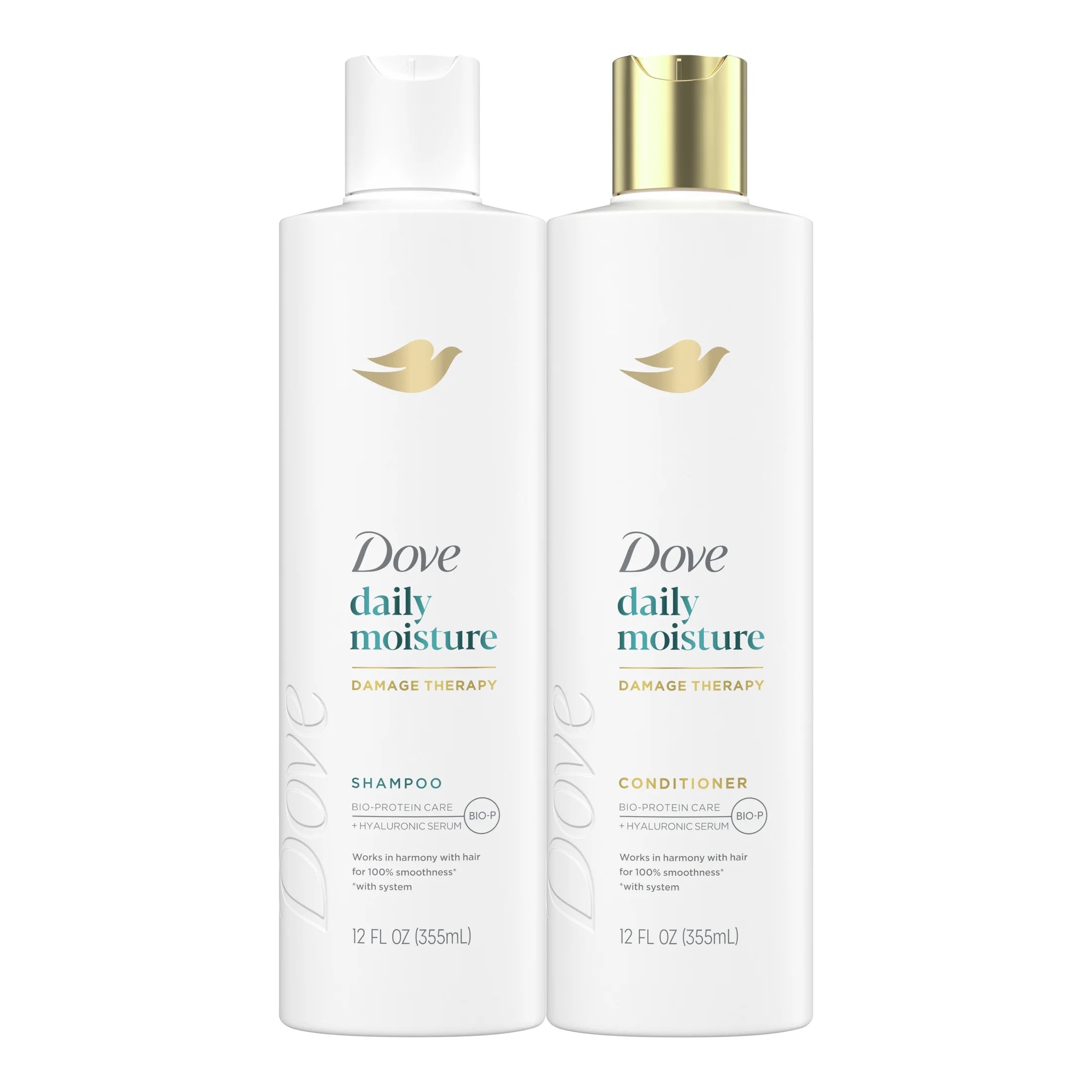 Dove Daily Moisture Shampoo & Conditioner Set, 12 Oz 2 Count