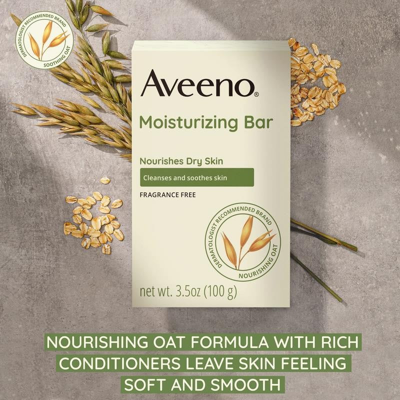 Daily Moisturizing Facial Cleanser Bar, Face Wash for Dry Skin, 3.5 Oz, 3 Pack