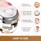 Advanced Coffee Cream for Face, anti Aging Moisturizer for Reducing Wrinkles, Firm, Tighten, Even Skin Tone, Day & Night Cream for Women and Men, 1.7 Fl.Oz