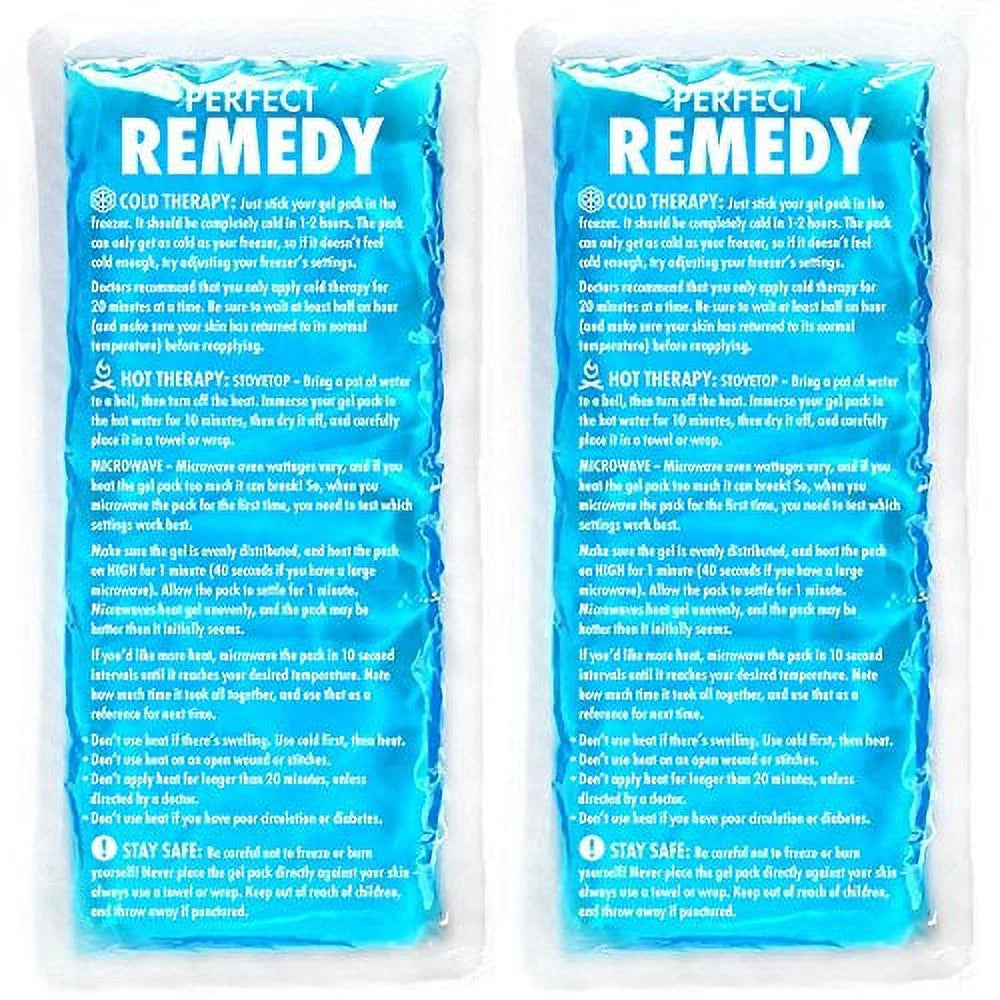 Gel Ice Packs for Injuries Reusable Hot Pack & Cold Pack Compress for Injury, Pa
