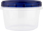 Blue Plastic Bpa-Free Food Storage Containers (6 Count)