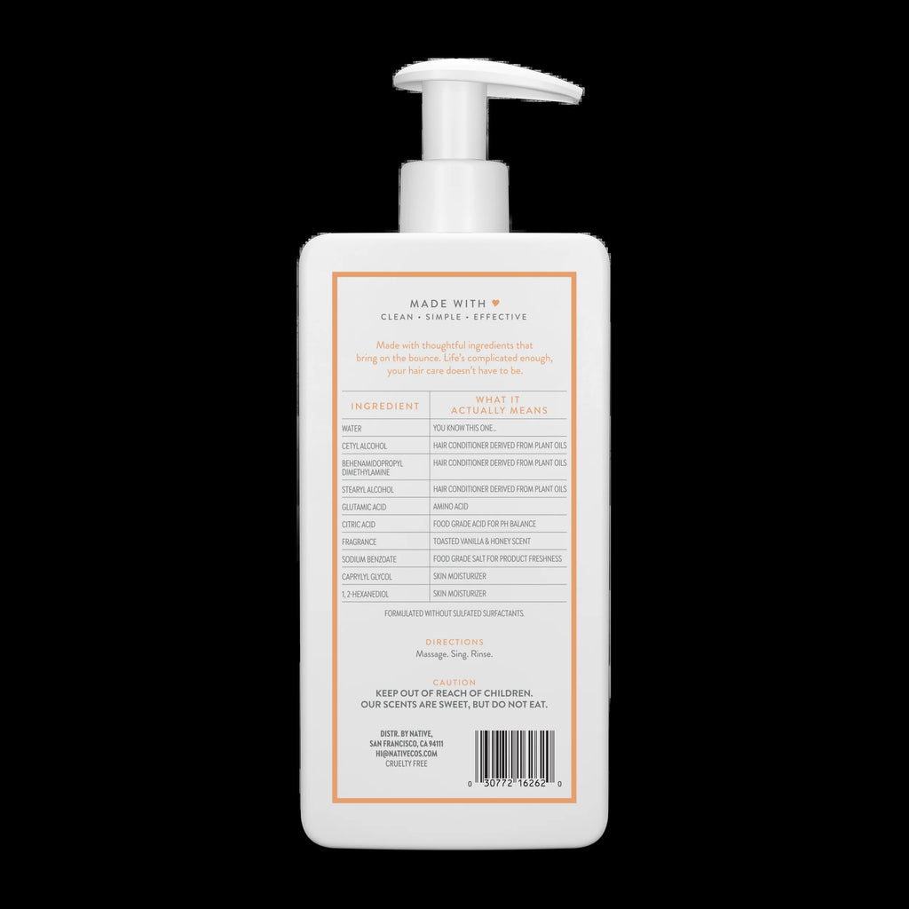 Native Limited Edition Volumizing Conditioner, Toasted Vanilla and Honey, 16.5 Oz