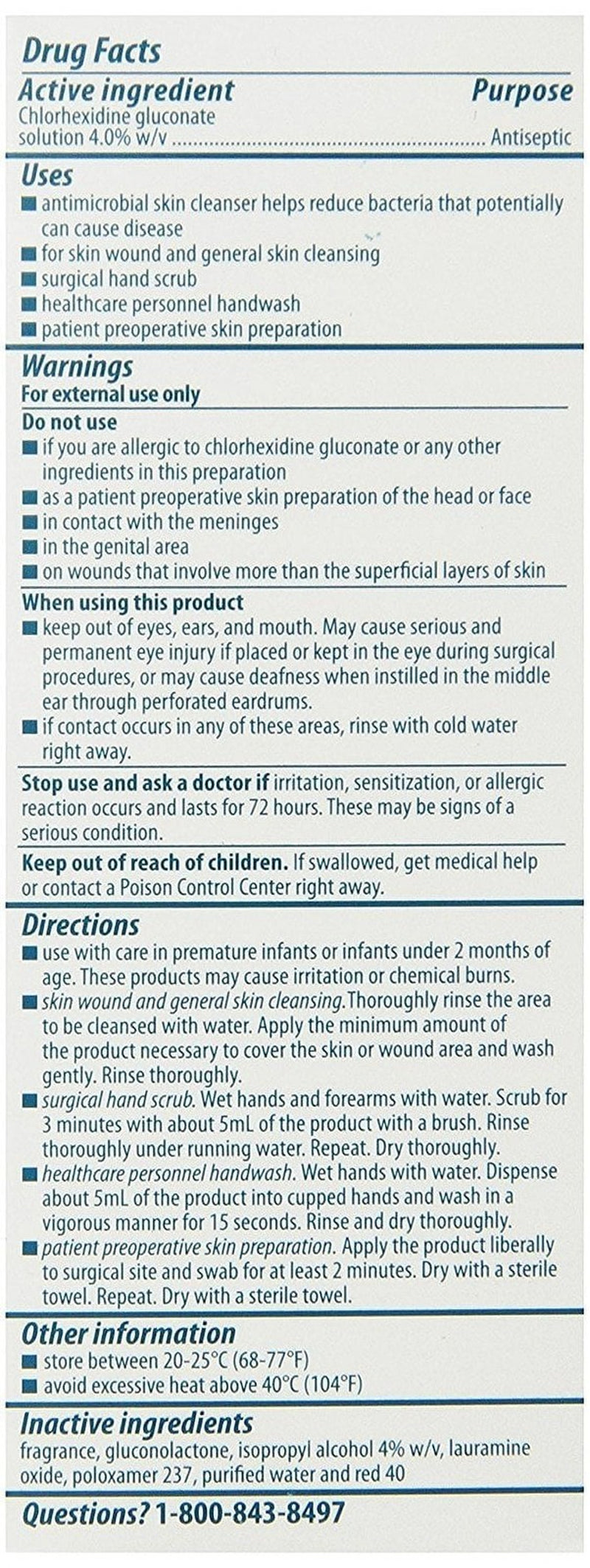 Antiseptic Skin Cleanser, Wound & General Skin Hygiene Solution, 4 Oz